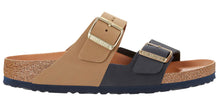 Load image into Gallery viewer, Arizona split midnight/mud green unbuckle leather - narrow