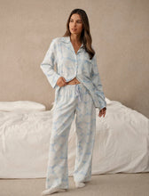 Load image into Gallery viewer, Snowball Cosy Full Length PJ Set - Winter blue