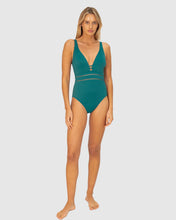 Load image into Gallery viewer, Rococco C-DD Cup Plunge One Piece Swimsuit - colour Caribbean