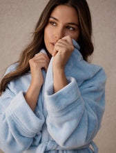 Load image into Gallery viewer, Long Plush Robe - Winter Blue