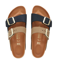Load image into Gallery viewer, Arizona split midnight/mud green unbuckle leather - narrow