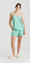 Load image into Gallery viewer, Seersucker boxer short and cami set - spearmint