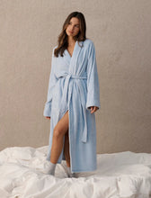 Load image into Gallery viewer, Long Plush Robe - Winter Blue
