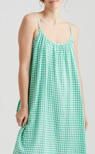 Load image into Gallery viewer, Seersucker strappy nightie - spearmint