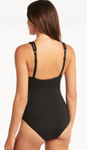Load image into Gallery viewer, Essentials spliced one piece black