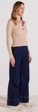 Load image into Gallery viewer, Alta collared knit top - beige
