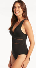 Load image into Gallery viewer, Essentials spliced one piece black