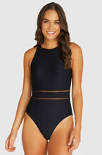 Load image into Gallery viewer, ROCOCCO high neck one piece - black