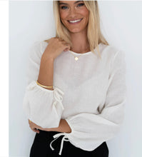 Load image into Gallery viewer, DEMI BLOUSE-IVORY