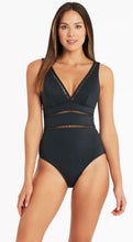 Load image into Gallery viewer, Lola shimmer cross front spliced one piece