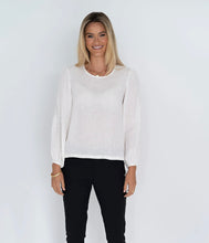 Load image into Gallery viewer, DEMI BLOUSE-IVORY