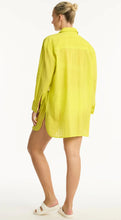 Load image into Gallery viewer, Heatwave cover up shirt - citron shimmer