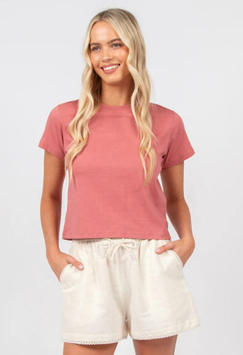 EASY PEASY TEE - BERRY