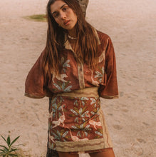 Load image into Gallery viewer, Eye of the jungle wrap skirt