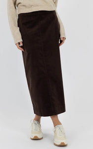 Billie Cord Skirt - COCOA