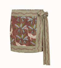 Load image into Gallery viewer, Eye of the jungle wrap skirt