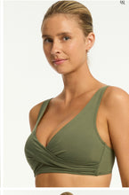 Load image into Gallery viewer, Essentials Cross front Multifit High Waist Khaki