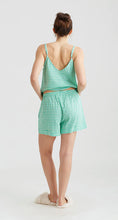 Load image into Gallery viewer, Seersucker boxer short and cami set - spearmint