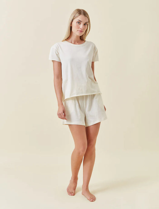 Jada Knit Box Tee- Butter
