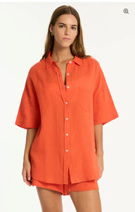 Sunset Aloha Shirt Flame