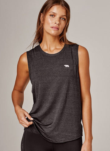 Dial up work out tank- Black