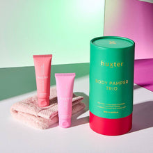 Load image into Gallery viewer, Body Pamper Trio | Emerald Green with Bright Pink