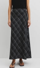 Load image into Gallery viewer, Check Pull on midi Skirt