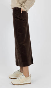 Billie Cord Skirt - COCOA