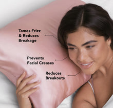 Load image into Gallery viewer, The Satin Pillow Case- Pink