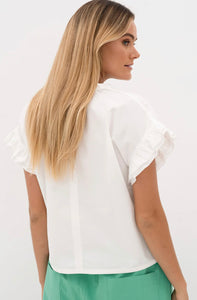 Spritz top - ivory