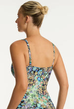 Load image into Gallery viewer, Wildflower tank style D/DD cup with high waist gathered side pant