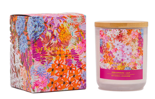 ARTIST SERIES CANDLE- KELSIE ROSE Persimmon and Lilly