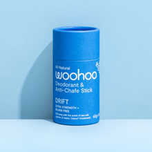 Load image into Gallery viewer, Woohoo Natural Deodorant &amp; Anti-Chafe Stick (Drift) 60g