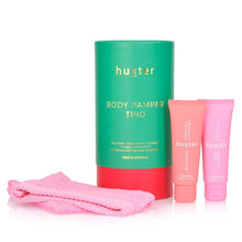 Load image into Gallery viewer, Body Pamper Trio | Emerald Green with Bright Pink
