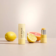 Load image into Gallery viewer, Lip Balm - Lemon &amp; Pink Grapefruit - Pale Yellow - 9gm