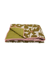 Load image into Gallery viewer, Olive Poppy Quilted Throw