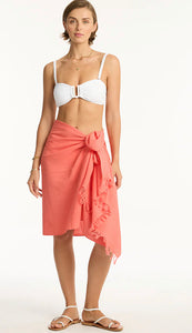 SUNSET FRAYED SARONG