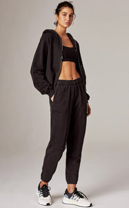 Ab waisted heritage track pant-black