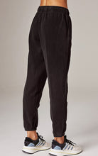 Load image into Gallery viewer, Ab waisted heritage track pant-black