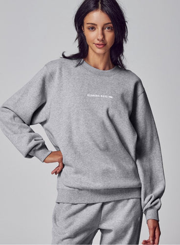Legacy Crew Sweater- Silver Marle
