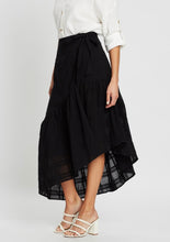 Load image into Gallery viewer, MIDNIGHT WRAP MIDI SKIRT