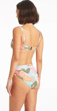 Load image into Gallery viewer, Paintball twist front bandeau with high waist pant-sage