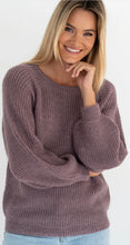 Load image into Gallery viewer, JUSTINE SWEATER - GRAPE