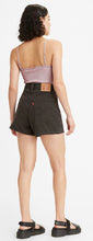 Load image into Gallery viewer, Levis high waisted mom short - black