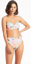 Load image into Gallery viewer, Paintball twist front bandeau with high waist pant-sage