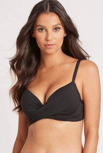 CROSS FRONT MOULDED UNDERWIRE-BLACK