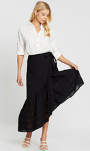 Load image into Gallery viewer, MIDNIGHT WRAP MIDI SKIRT