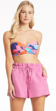 Load image into Gallery viewer, Tidal linen skipper short -pink