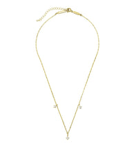 Load image into Gallery viewer, SHIMMERING PRECIOUS NECKLACE- GOLD- WHITE SAPPHIRE