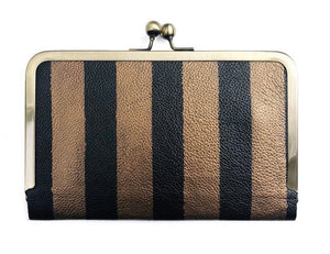 HOLD ALL WALLET IN PAINTED STRIPES